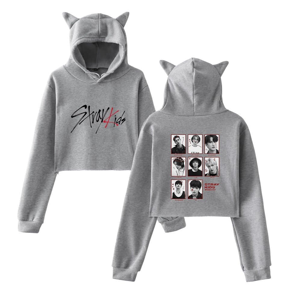 Stray Kids No Easy Cropped Hoodie #3 - Image 4