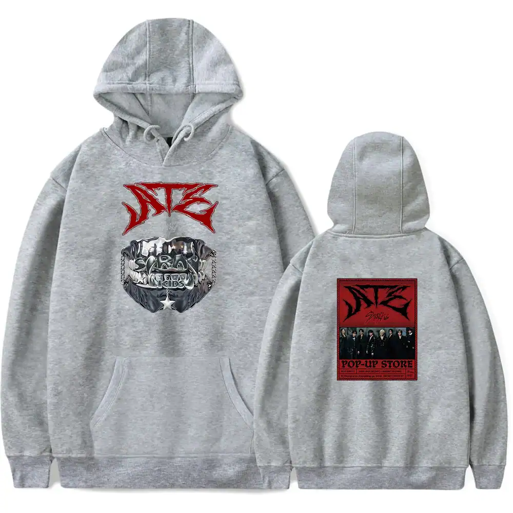 Graphic gray hoodie with NCT logo and band image.