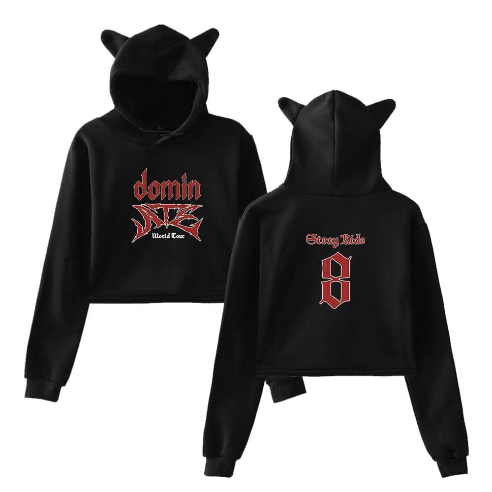 Demon NCT World Tour hoodie with cute animal ears on the hood.