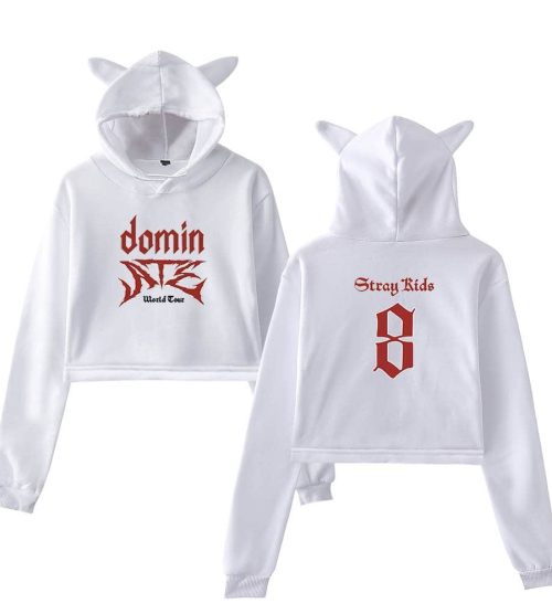 Stray Kids Dominate World Tour Cropped Hoodie #1
