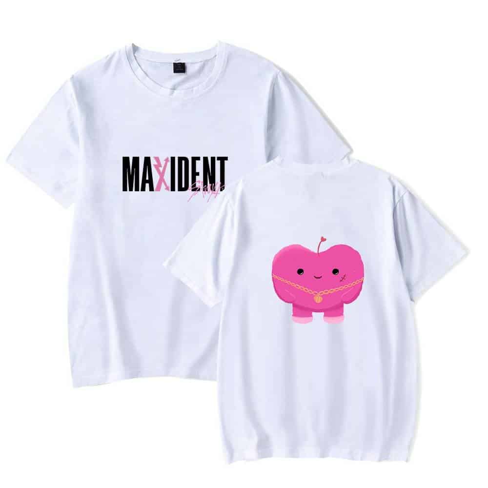 Funny kpop merch, white T-shirts featuring cute and bold designs related to K-pop groups, perfect for fans to showcase their fandom in style.