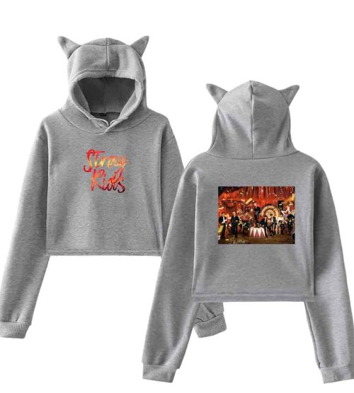 Stray Kids Circus Cropped Hoodie #2