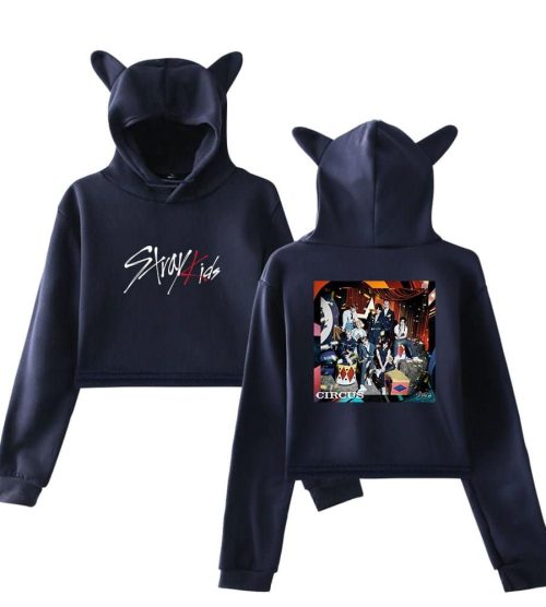Stray Kids Circus Cropped Hoodie #4
