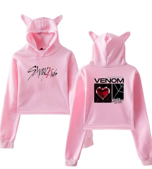 Stray Kids Venom Cropped Hoodie + Socks